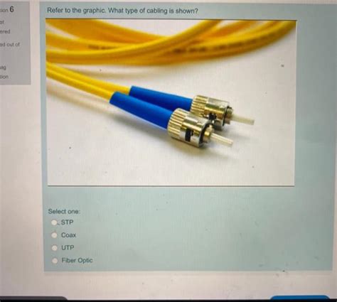 Refer To The Graphic. What Type Of Cabling Is Shown