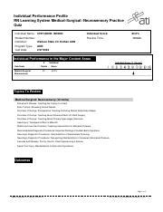 Rn Learning System Medical-surgical Neurosensory Practice Quiz