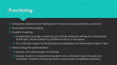 Standardized Assessments Must Be Administered By A Proctor.