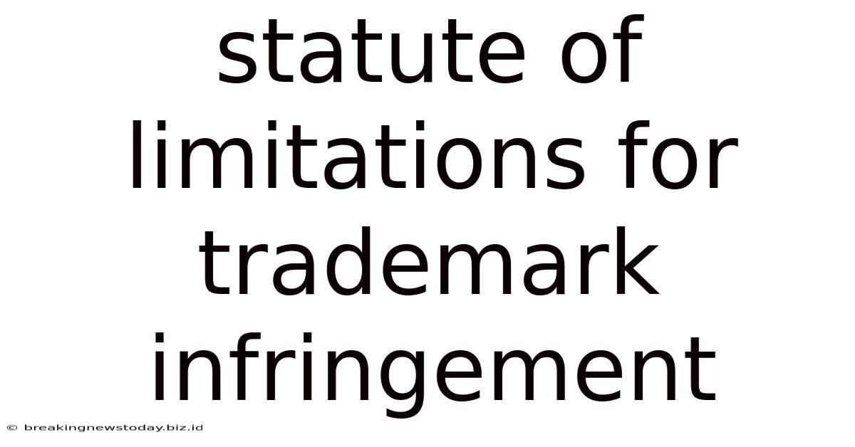Statute Of Limitations For Trademark Infringement