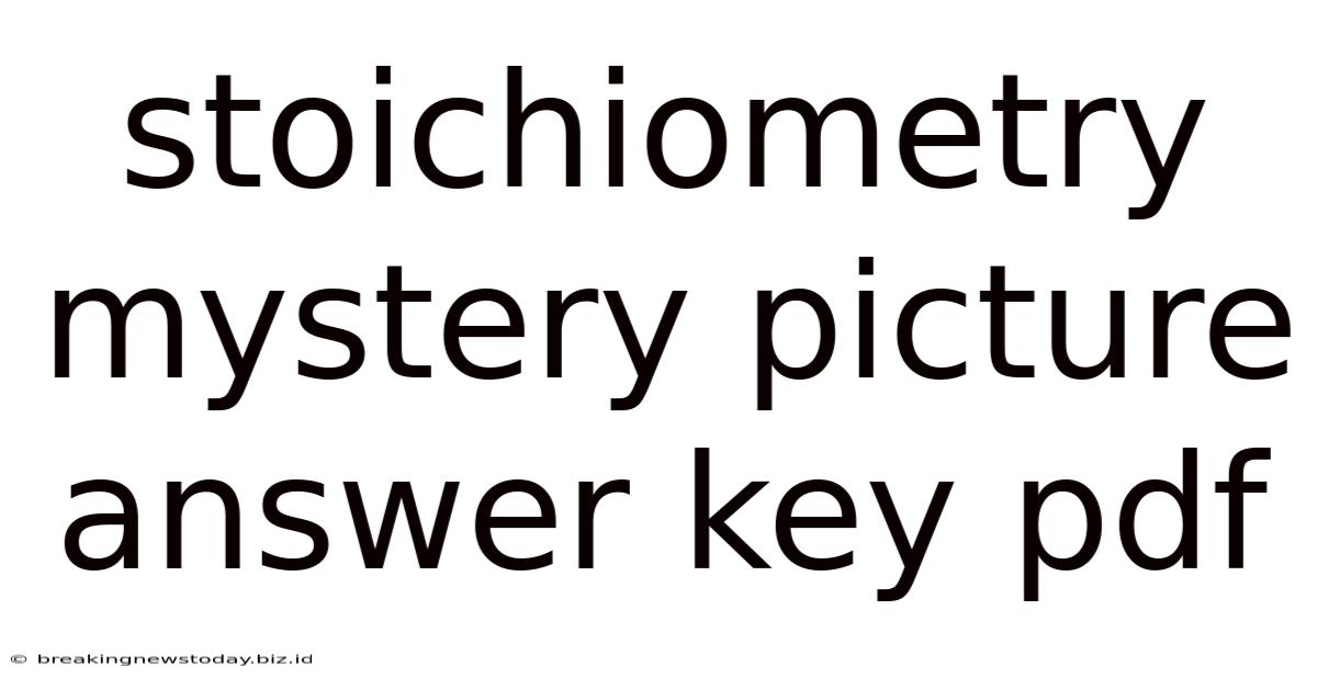 Stoichiometry Mystery Picture Answer Key Pdf