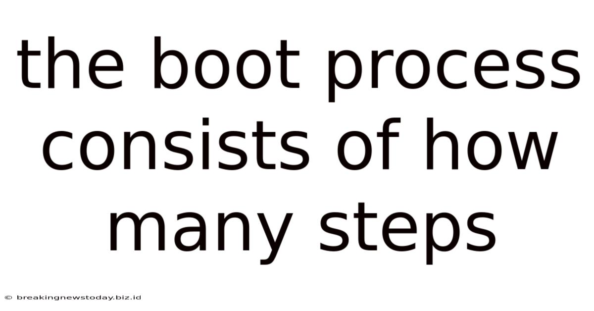 The Boot Process Consists Of How Many Steps