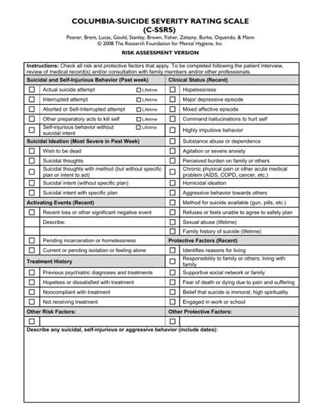 The C-ssrs Is Structured Into 2 Sections Quizlet