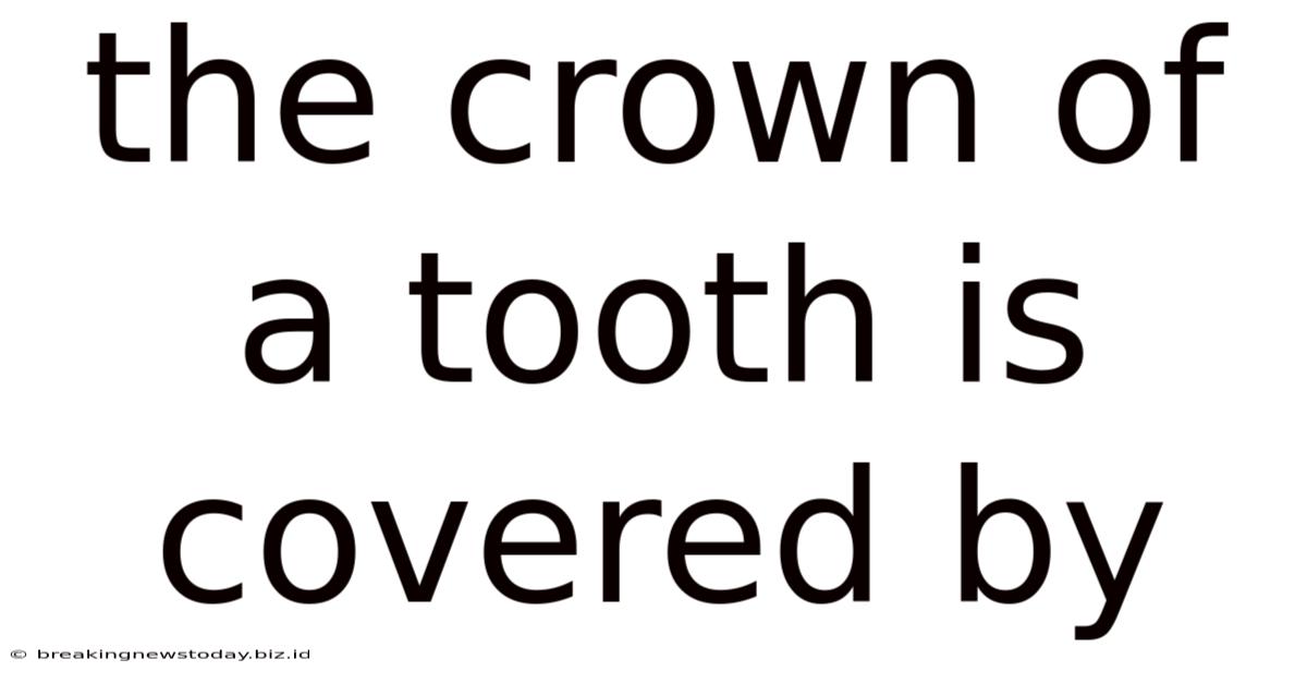 The Crown Of A Tooth Is Covered By