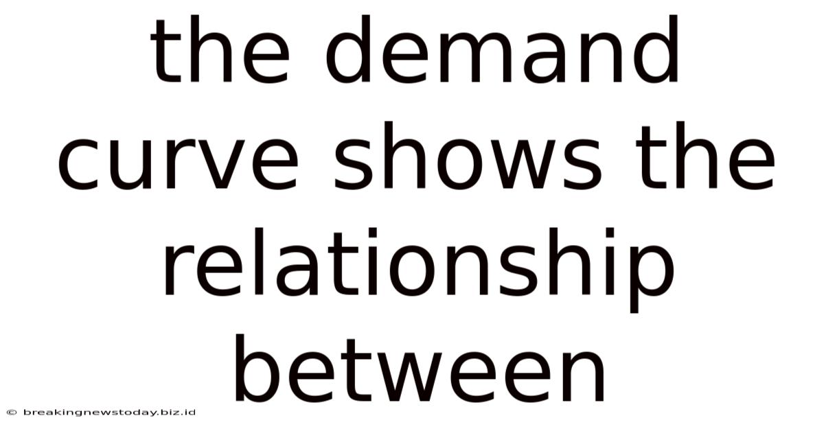 The Demand Curve Shows The Relationship Between