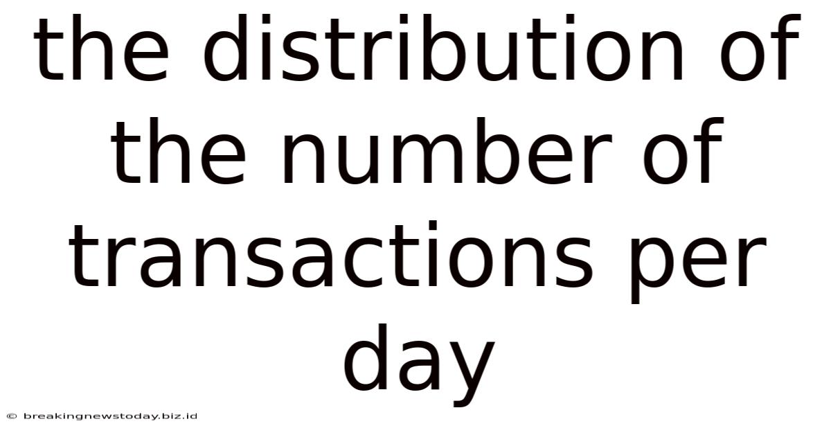 The Distribution Of The Number Of Transactions Per Day