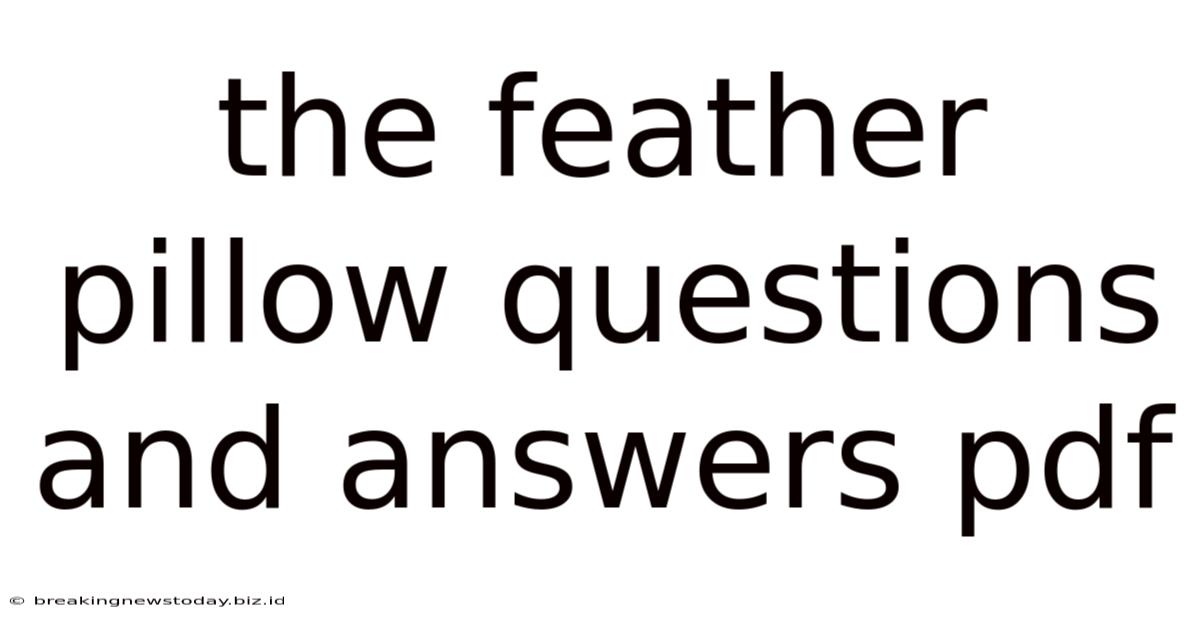 The Feather Pillow Questions And Answers Pdf