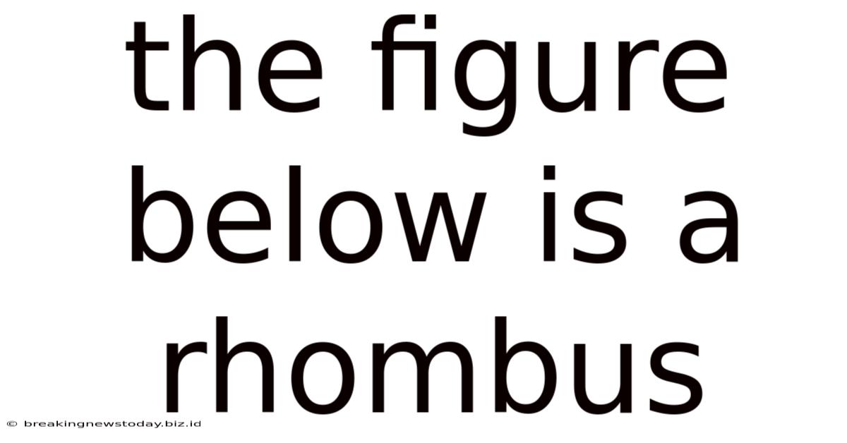 The Figure Below Is A Rhombus