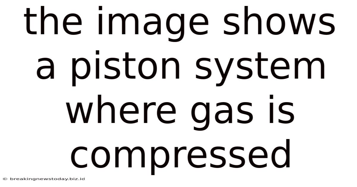 The Image Shows A Piston System Where Gas Is Compressed