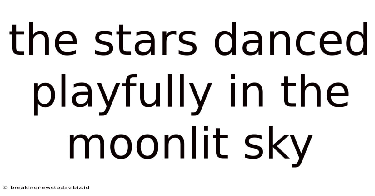 The Stars Danced Playfully In The Moonlit Sky