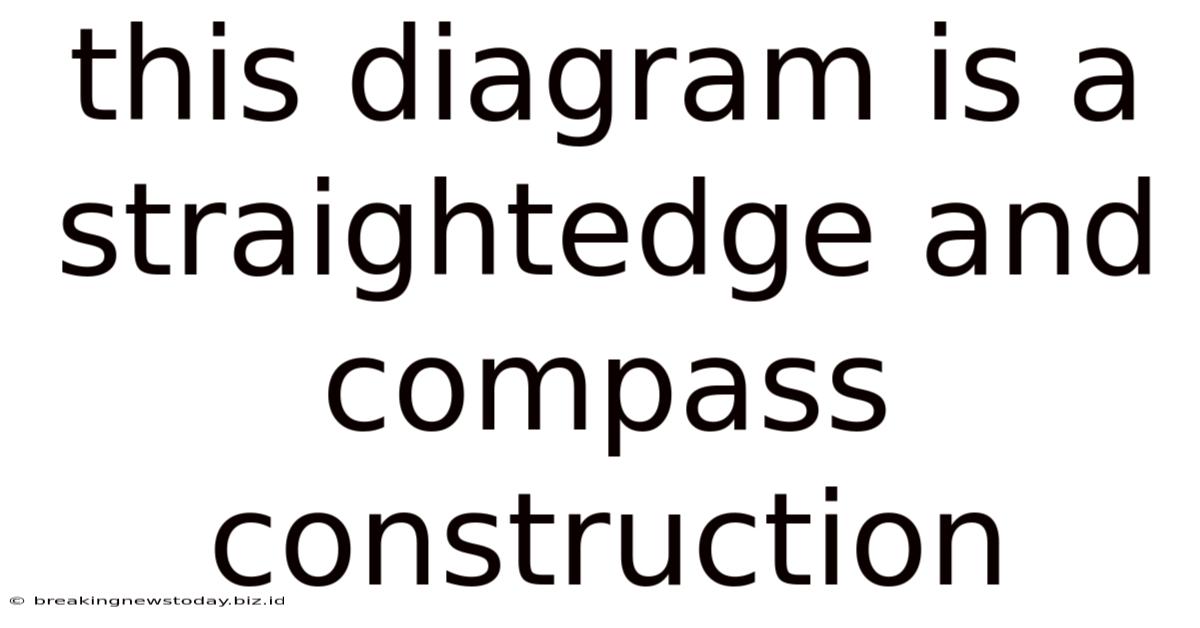 This Diagram Is A Straightedge And Compass Construction
