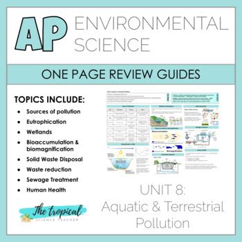 Unit 8 Aquatic And Terrestrial Pollution Apes Exam Review