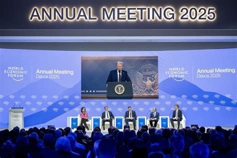 US President Trump's 2025 Davos Tariff