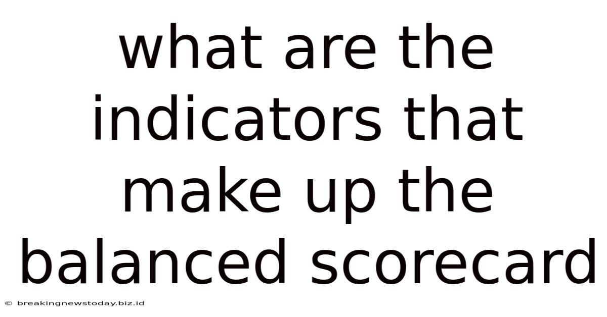 What Are The Indicators That Make Up The Balanced Scorecard