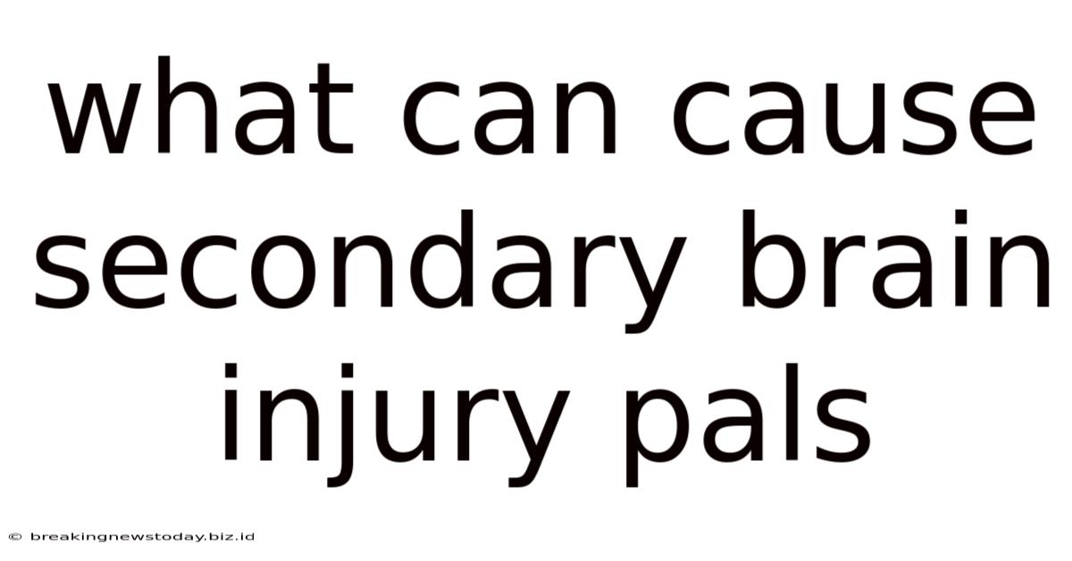 What Can Cause Secondary Brain Injury Pals
