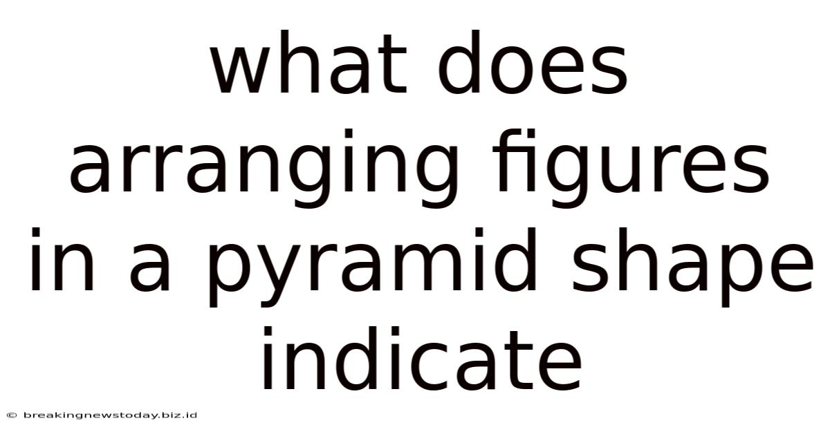 What Does Arranging Figures In A Pyramid Shape Indicate