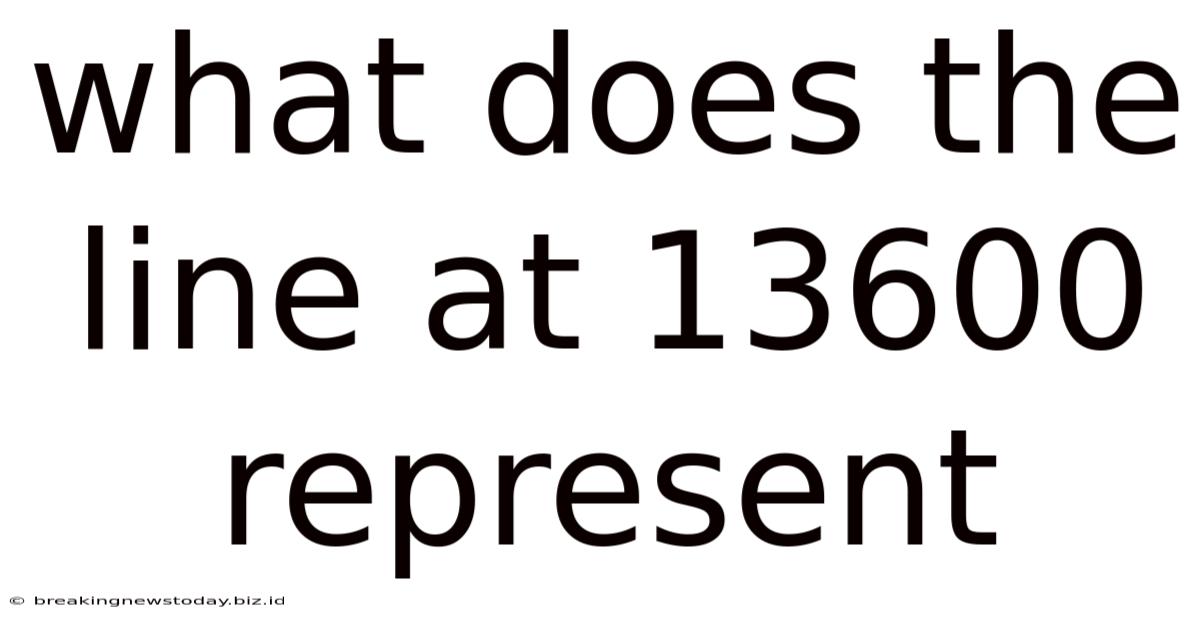What Does The Line At 13600 Represent