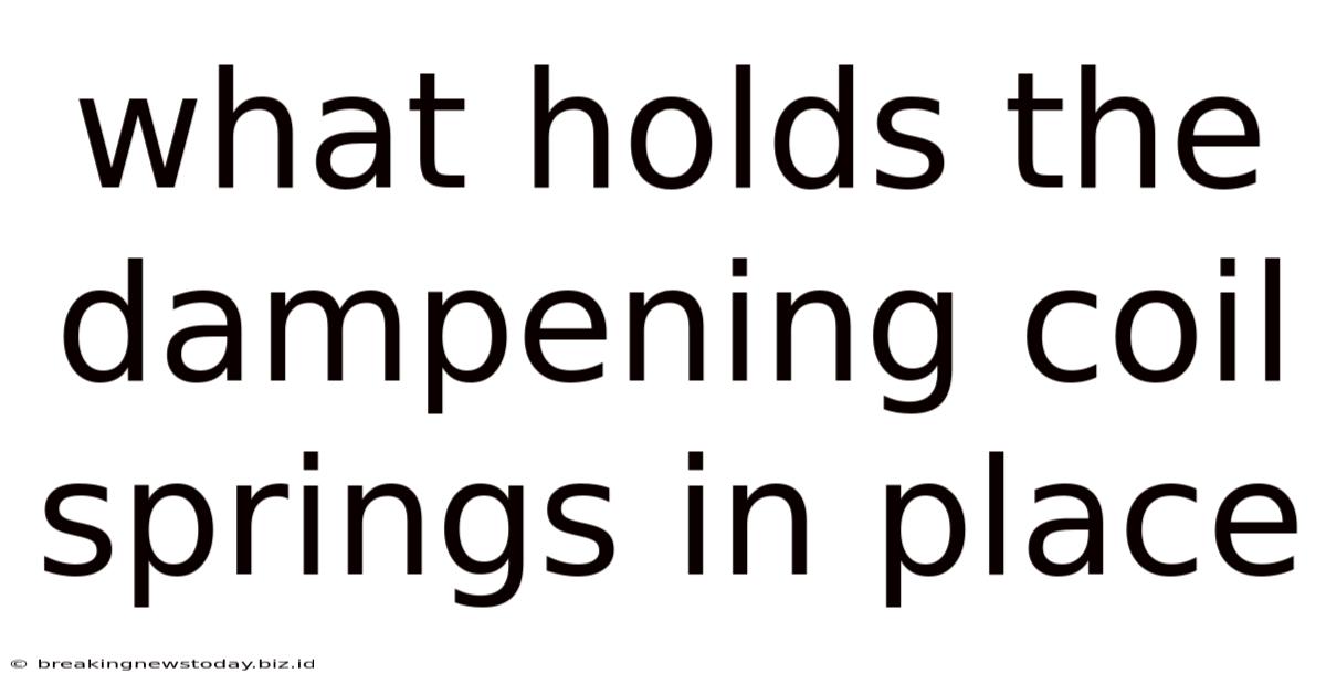 What Holds The Dampening Coil Springs In Place