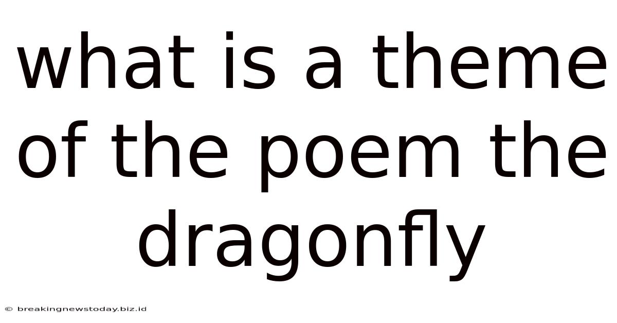 What Is A Theme Of The Poem The Dragonfly