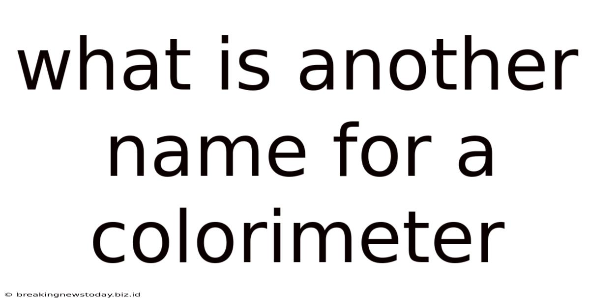 What Is Another Name For A Colorimeter