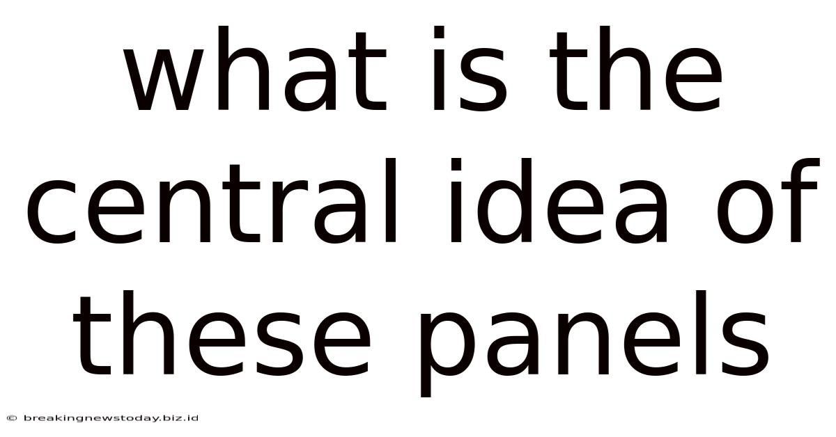 What Is The Central Idea Of These Panels