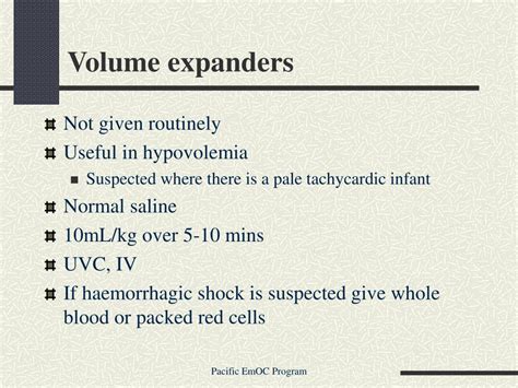 What Is The Dose For Emergency Volume Expander