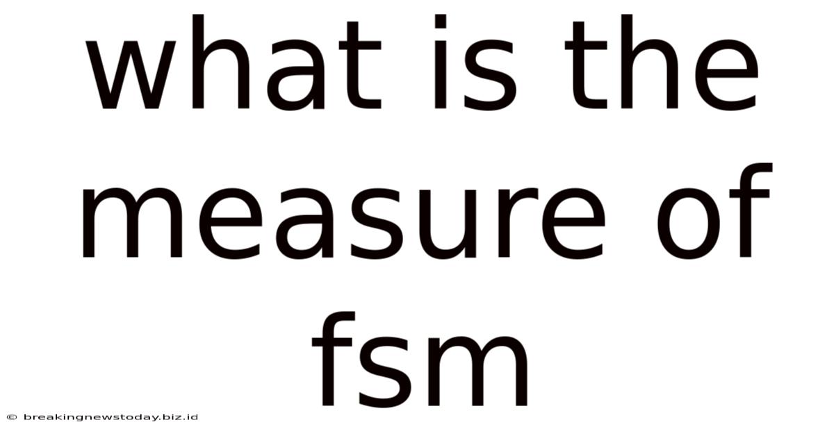 What Is The Measure Of Fsm