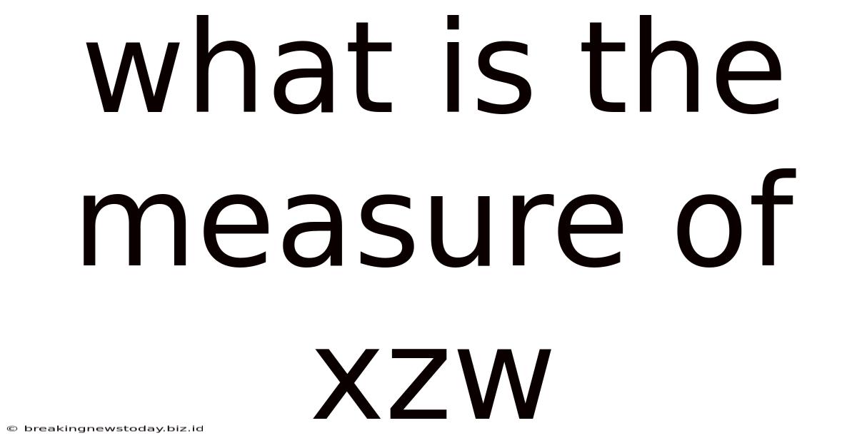 What Is The Measure Of Xzw