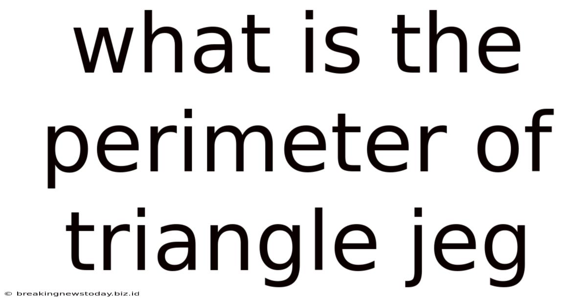 What Is The Perimeter Of Triangle Jeg