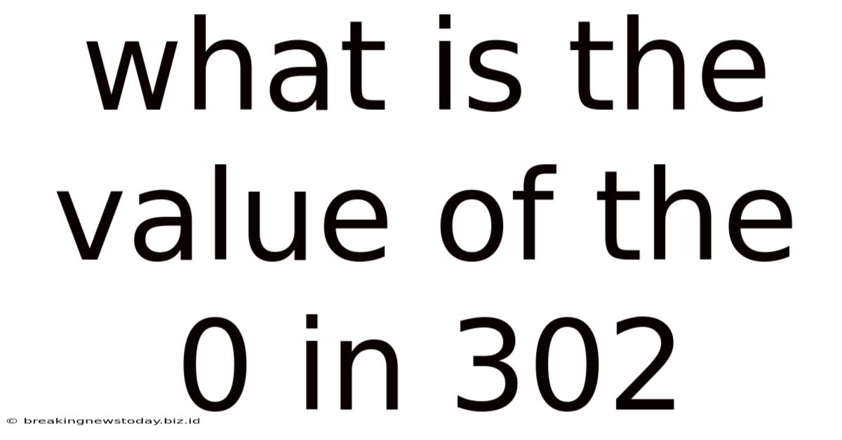 What Is The Value Of The 0 In 302
