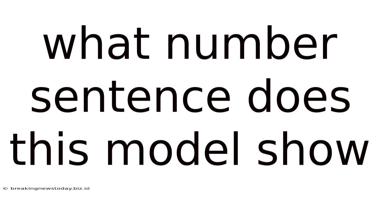 What Number Sentence Does This Model Show