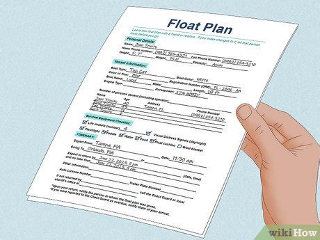 What Should A Boater Do With A Float Plan Quizlet