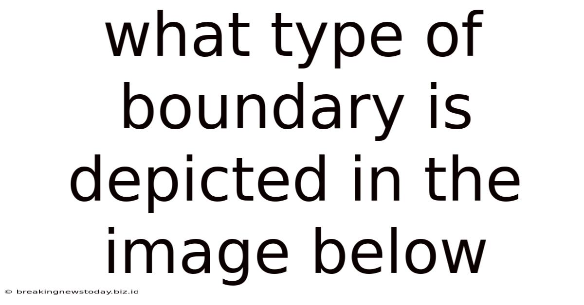 What Type Of Boundary Is Depicted In The Image Below