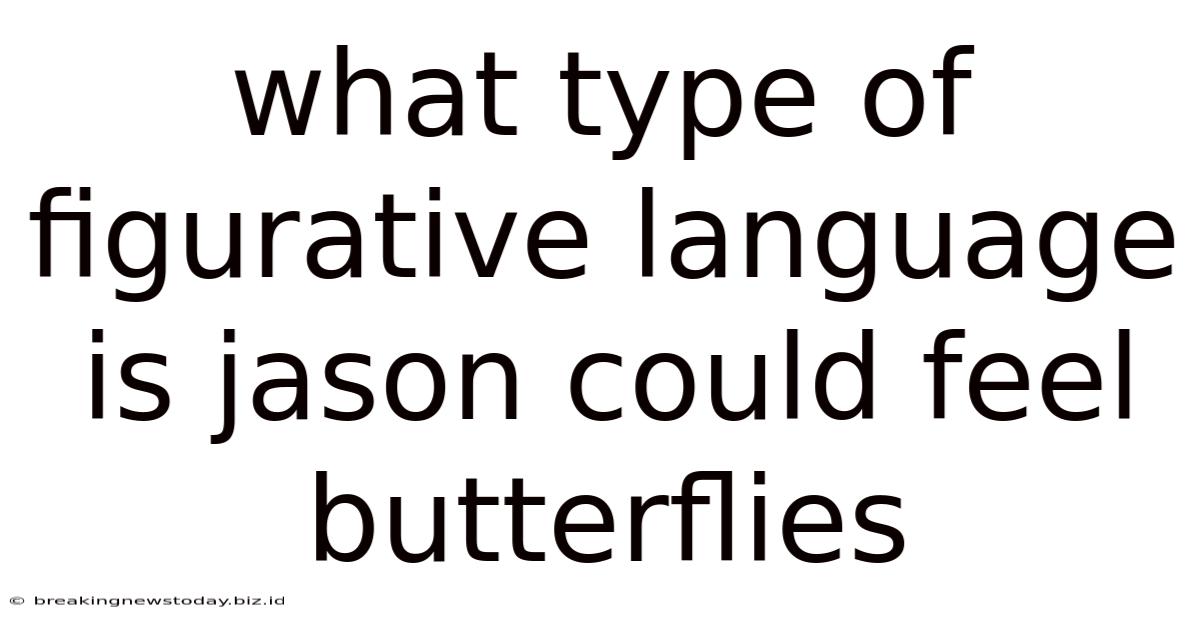 What Type Of Figurative Language Is Jason Could Feel Butterflies