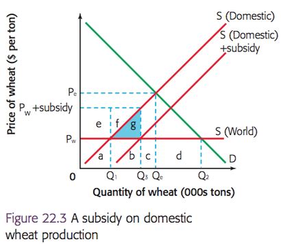 Which Best Describes What A Subsidy Does