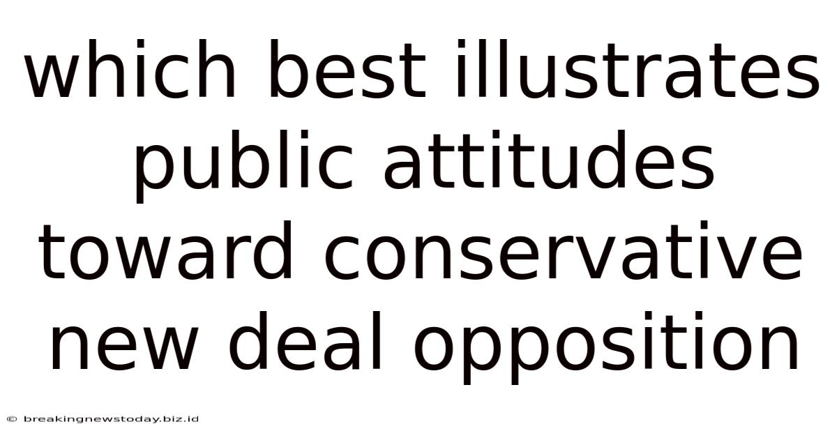 Which Best Illustrates Public Attitudes Toward Conservative New Deal Opposition
