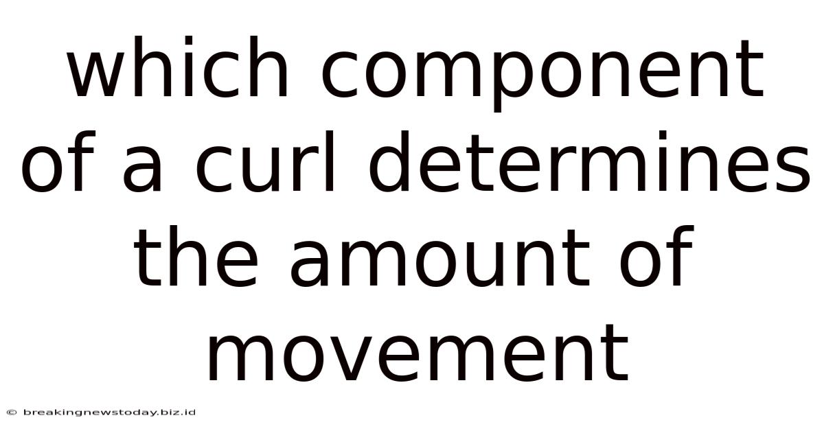 Which Component Of A Curl Determines The Amount Of Movement