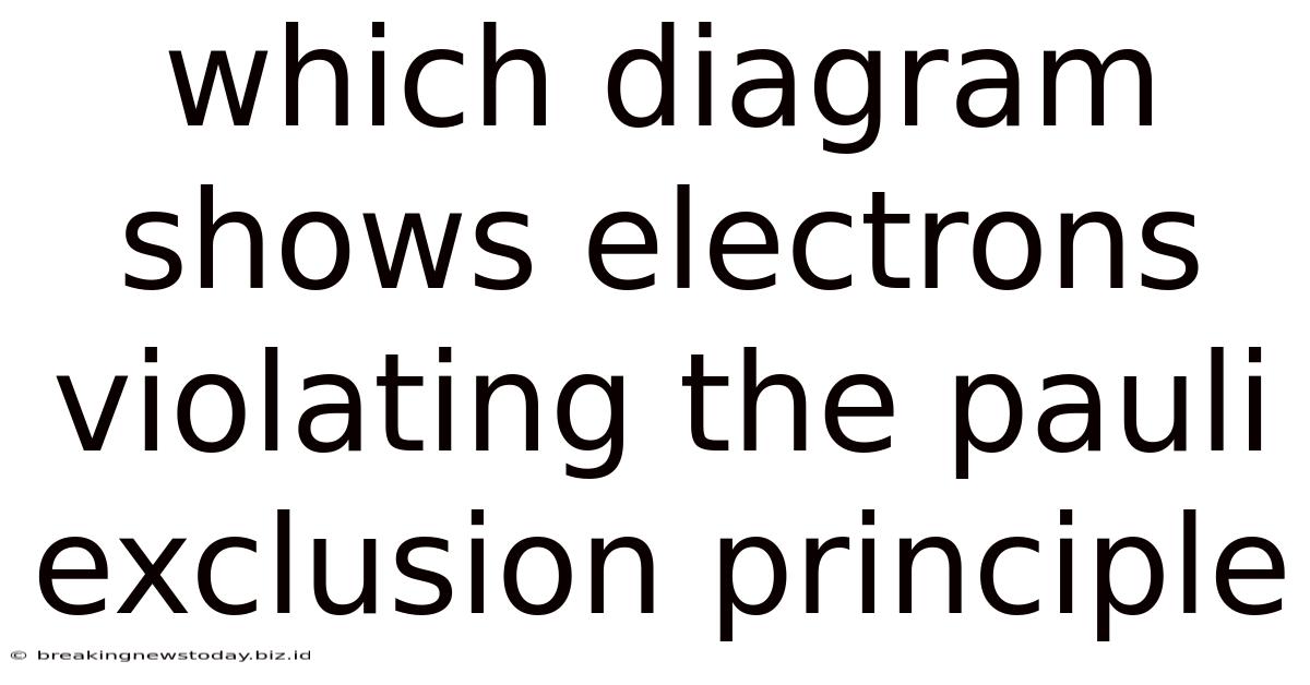 Which Diagram Shows Electrons Violating The Pauli Exclusion Principle