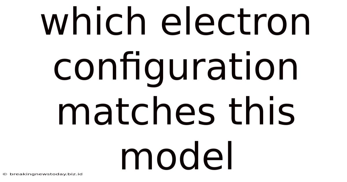 Which Electron Configuration Matches This Model