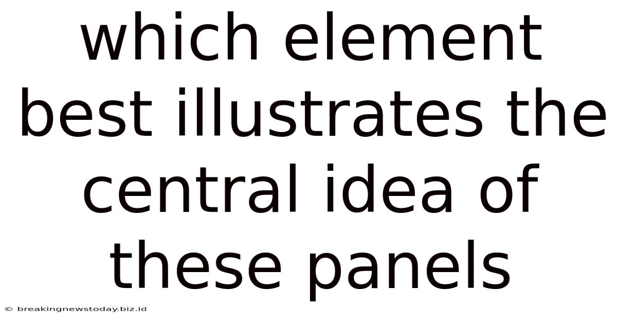 Which Element Best Illustrates The Central Idea Of These Panels