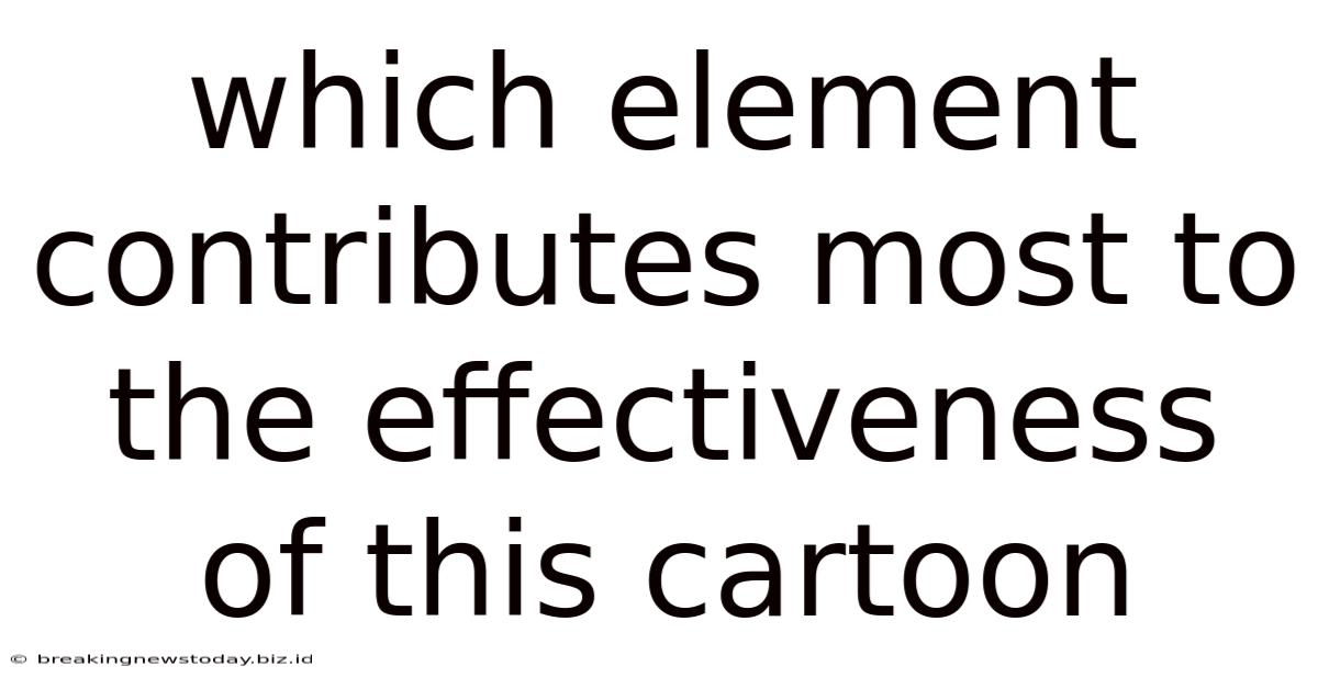 Which Element Contributes Most To The Effectiveness Of This Cartoon