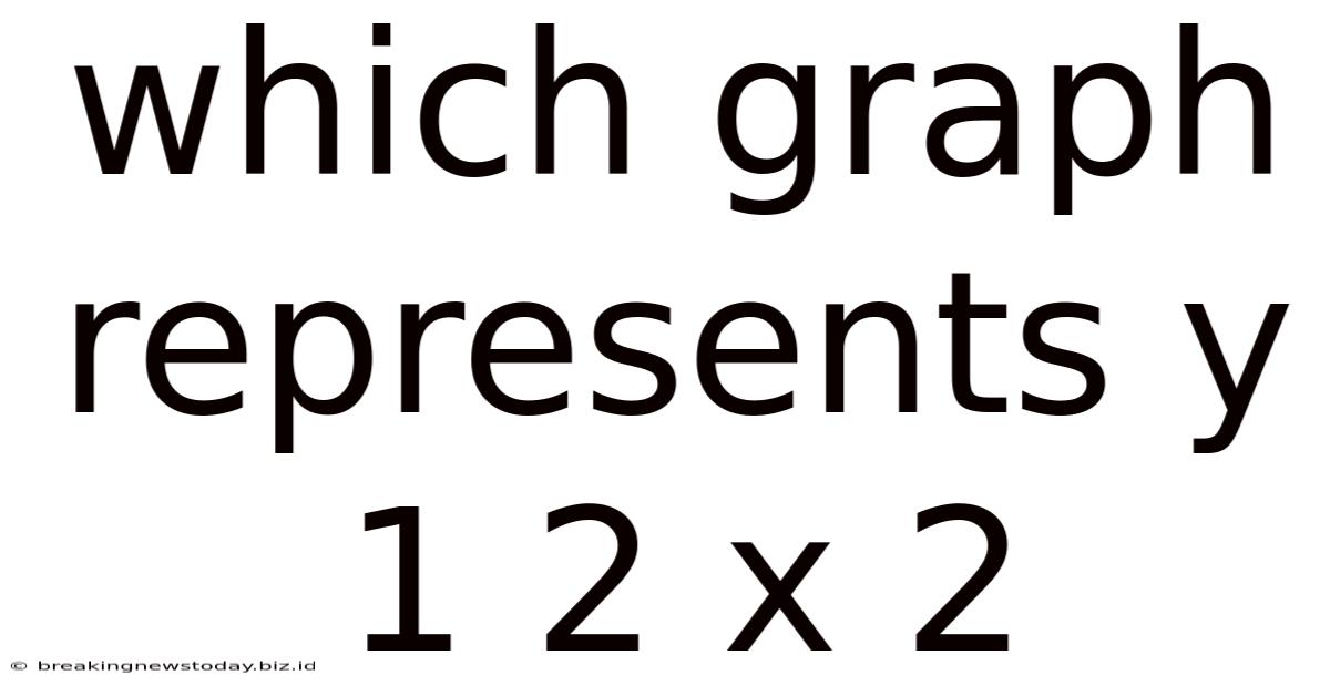 Which Graph Represents Y 1 2 X 2