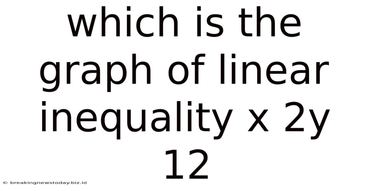Which Is The Graph Of Linear Inequality X 2y 12