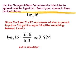 Which Logarithmic Equation Is Equivalent To 32 9