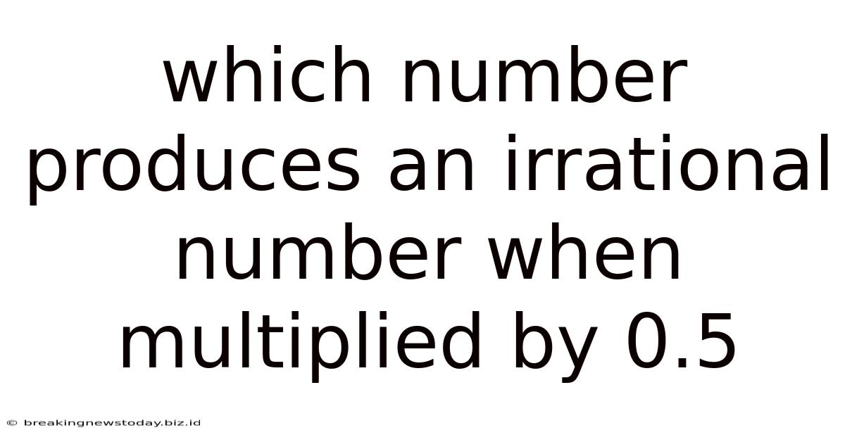 Which Number Produces An Irrational Number When Multiplied By 0.5