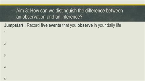 Which Statement Best Distinguishes An Observation From An Inference