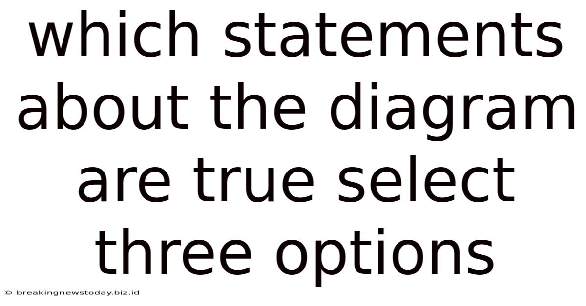 Which Statements About The Diagram Are True Select Three Options