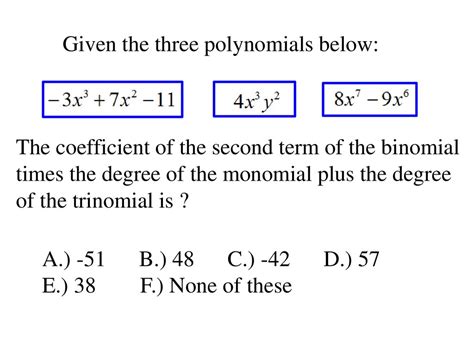 Which Statements Are True About The Polynomial -10m4n3