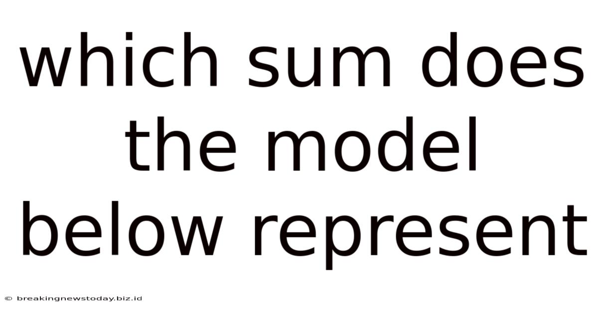 Which Sum Does The Model Below Represent