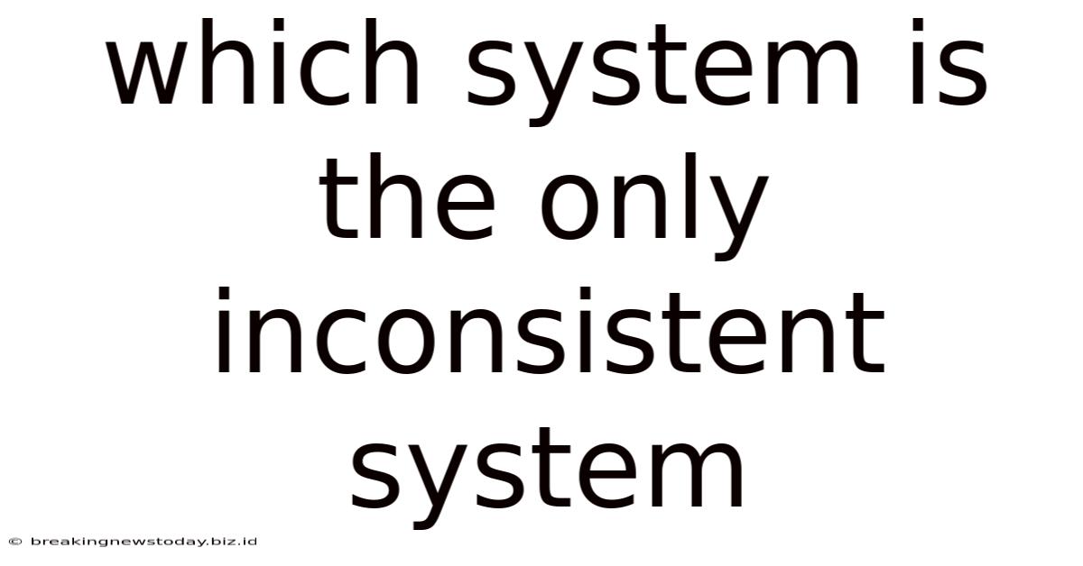 Which System Is The Only Inconsistent System